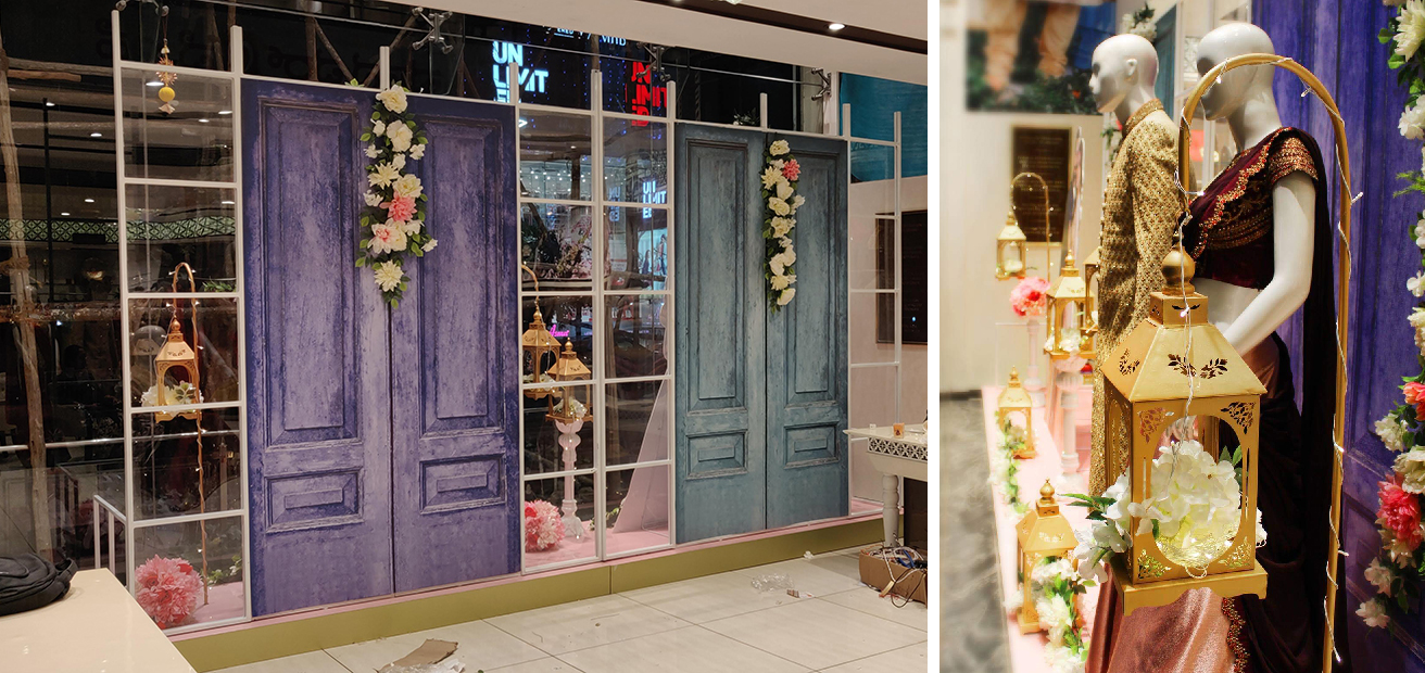 Manyavar Window Display KREO