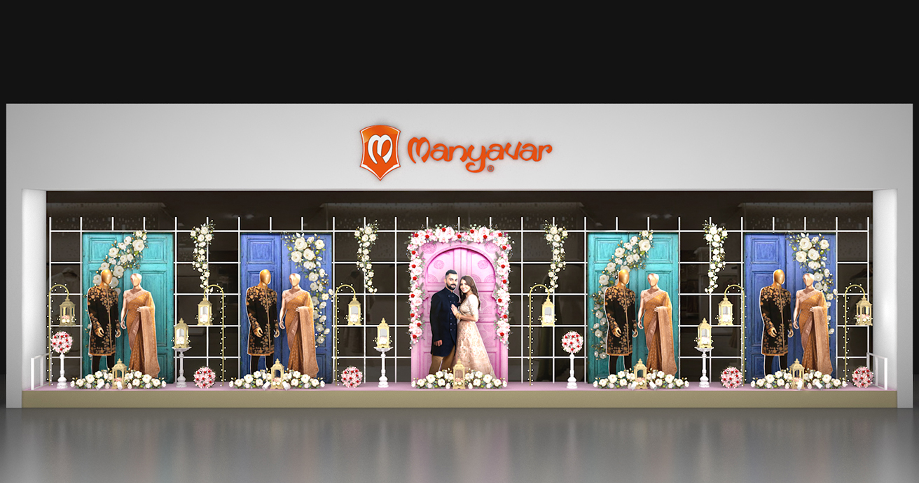 Manyavar Window Display KREO