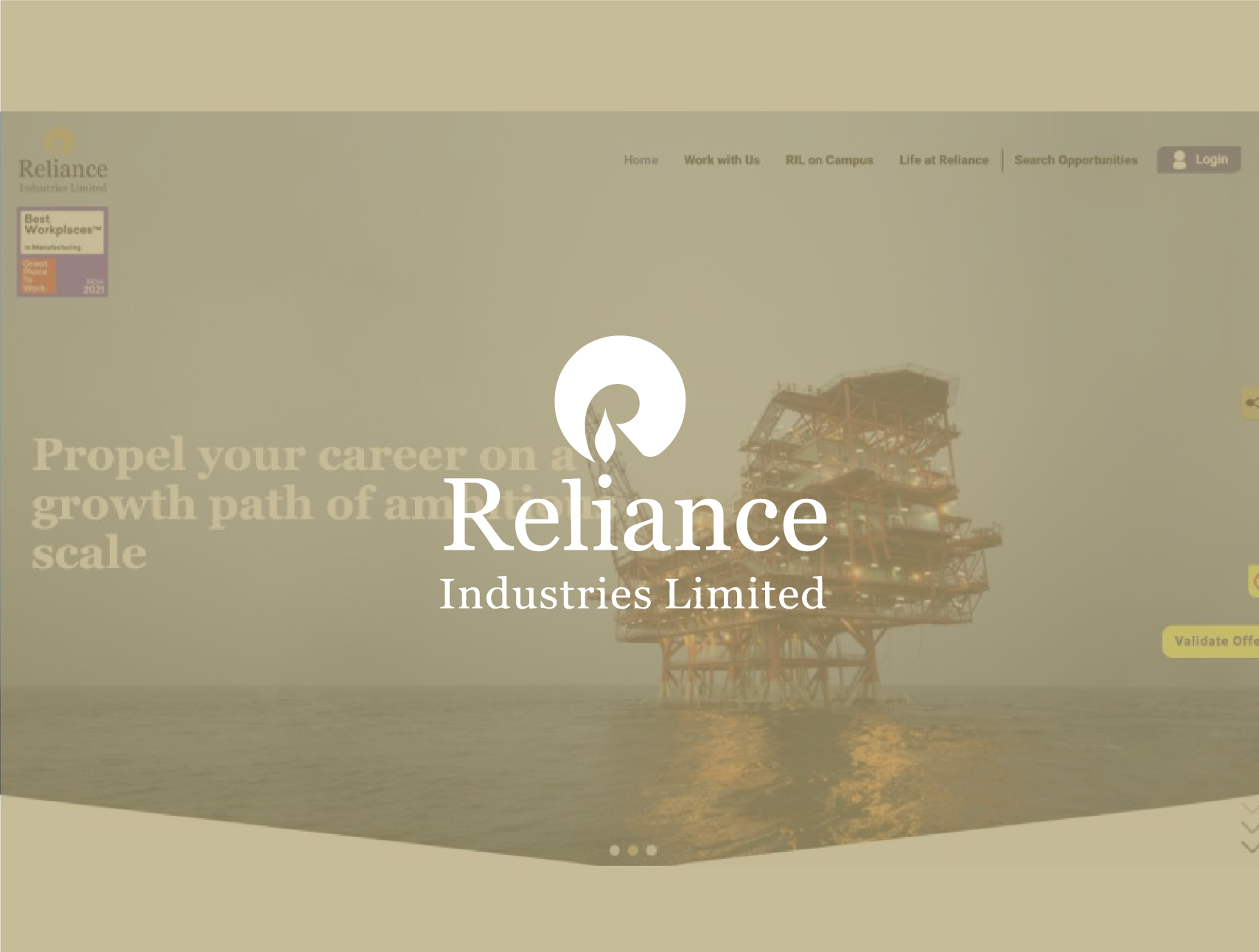 Reliance Careers - Website Design — portfolio thumbnail
